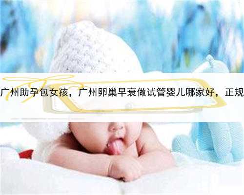 代孕医院怎么样，广州助孕包女孩，广州卵巢早衰做试管婴儿哪